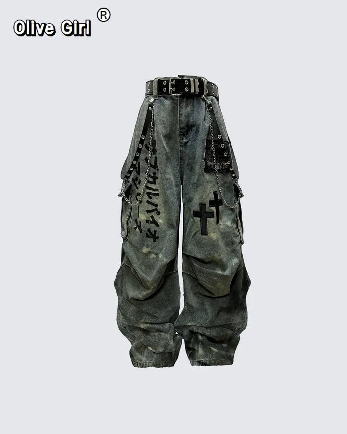 over size fashion jean