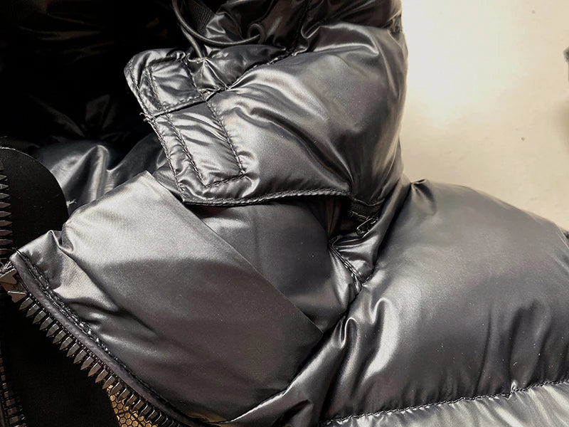 High-end Warn Goose Down Vests Jacket Outer 2023 Winter New Man's and Women's Thickened Sleeveless Hooded Short Down Vest Coat