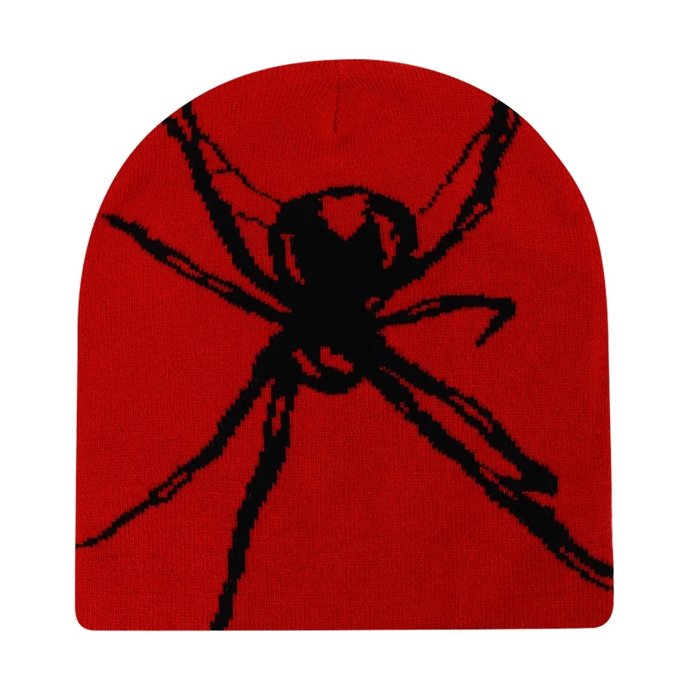 Beanies Fashion Skull Print Y2K Knitted Hats for Women Men Ear Protection Winter Autumn Windproof Keep Warm Gorras Hip Hop Cap