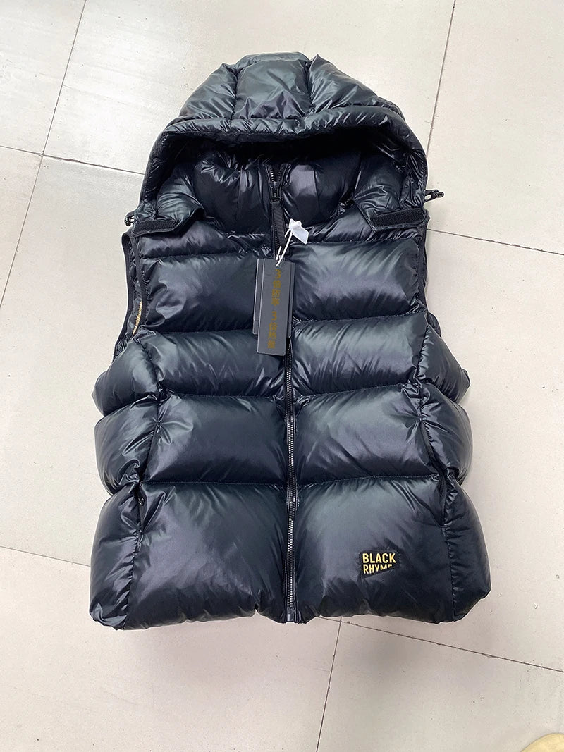 High-end Warn Goose Down Vests Jacket Outer 2023 Winter New Man's and Women's Thickened Sleeveless Hooded Short Down Vest Coat
