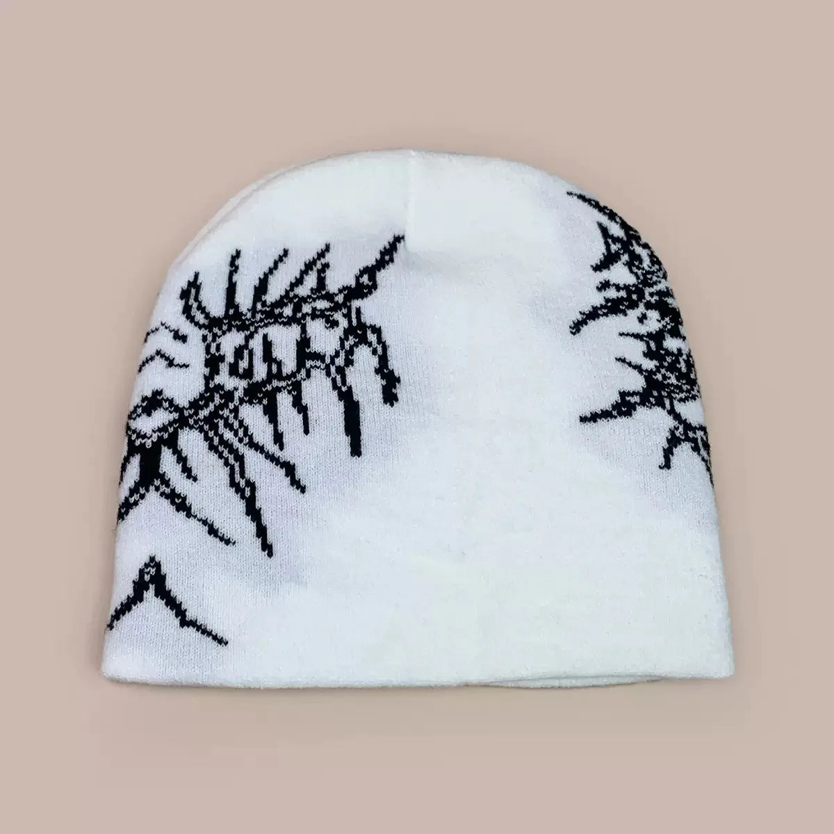 Beanies Fashion Skull Print Y2K Knitted Hats for Women Men Ear Protection Winter Autumn Windproof Keep Warm Gorras Hip Hop Cap