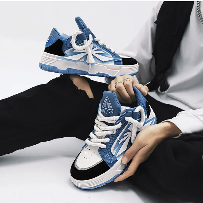 Summer Outdoor Sports Running Platform Fashion Designer Luxury Skateboard Leather Ankle Tennis Men's Casual Sports Shoes