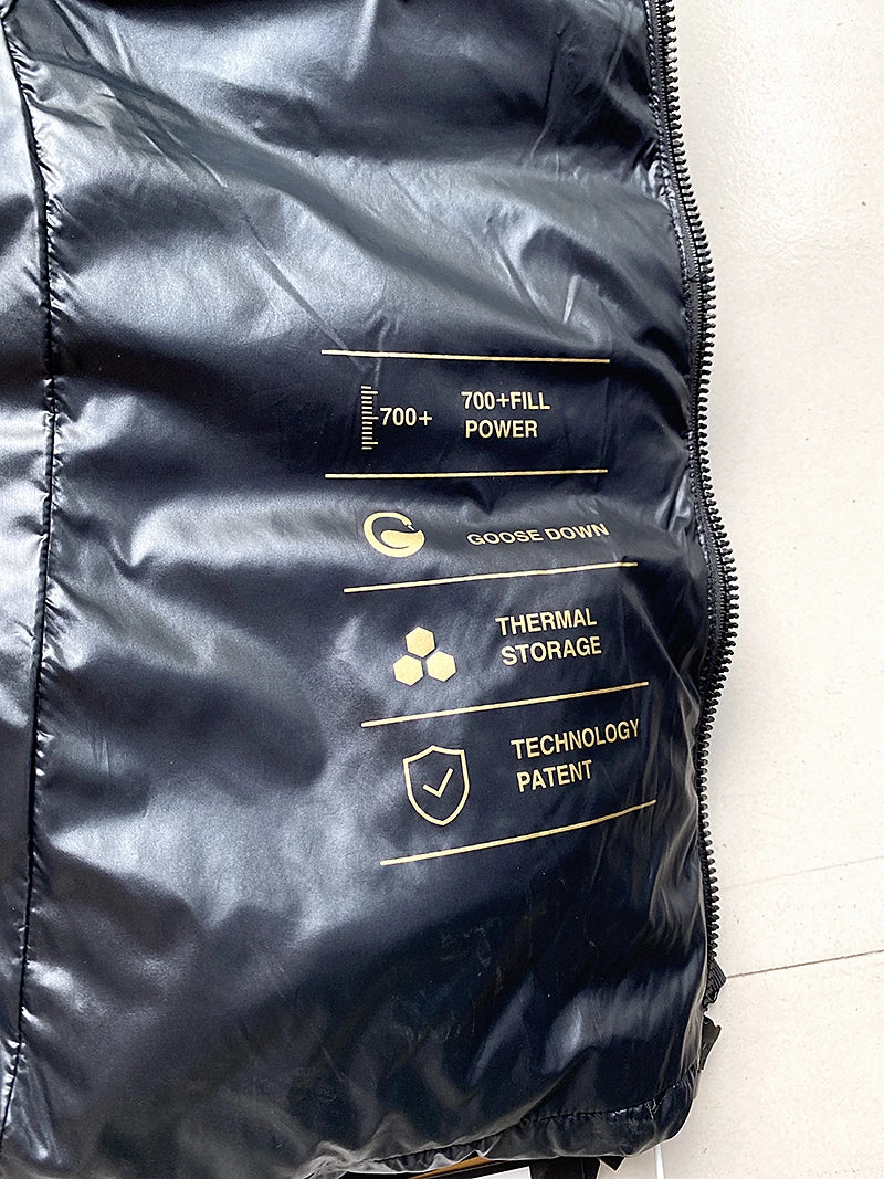 High-end Warn Goose Down Vests Jacket Outer 2023 Winter New Man's and Women's Thickened Sleeveless Hooded Short Down Vest Coat