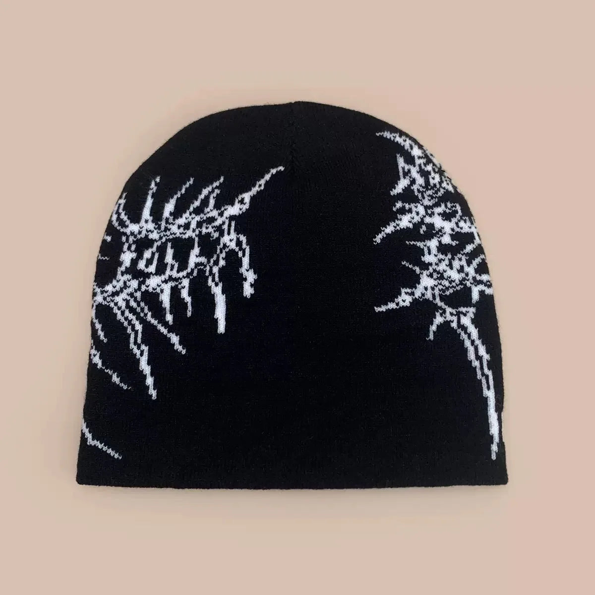 Beanies Fashion Skull Print Y2K Knitted Hats for Women Men Ear Protection Winter Autumn Windproof Keep Warm Gorras Hip Hop Cap