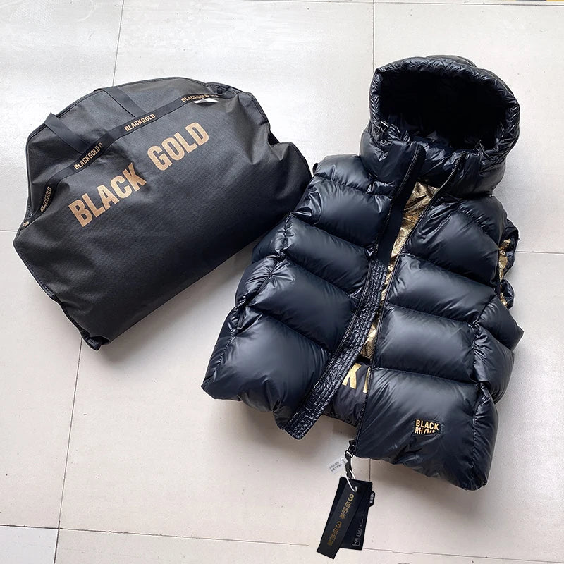 High-end Warn Goose Down Vests Jacket Outer 2023 Winter New Man's and Women's Thickened Sleeveless Hooded Short Down Vest Coat