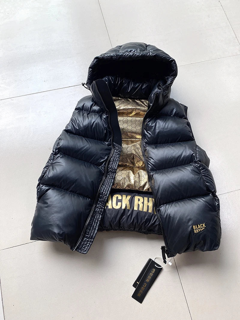 High-end Warn Goose Down Vests Jacket Outer 2023 Winter New Man's and Women's Thickened Sleeveless Hooded Short Down Vest Coat