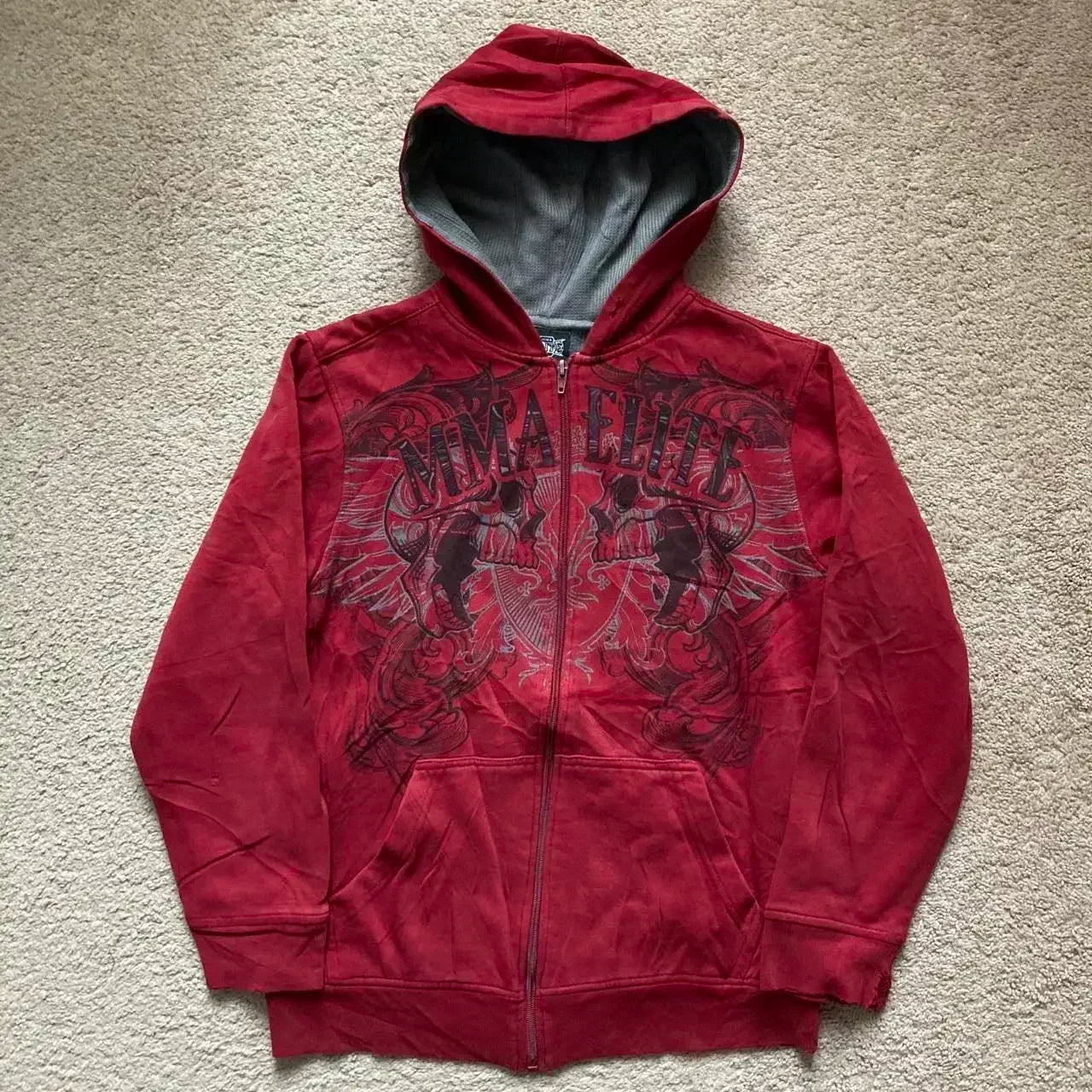 Y2K New Korean Version of College Style Spice Girl Zipper Hoodie Women Harajuku Casual Loose Fleece Thick Sweatshirt Punk Hoodie
