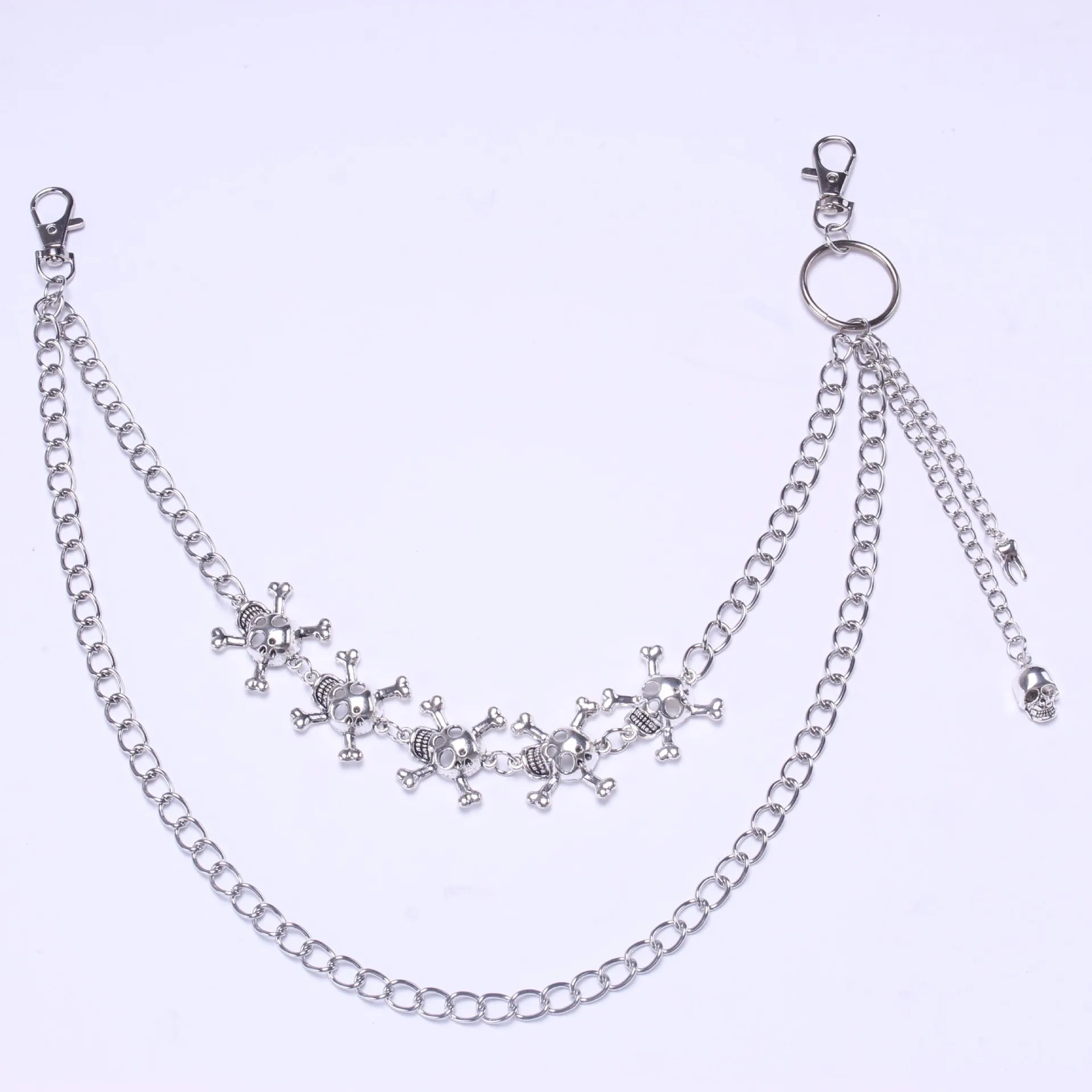 Personalized simple popular metal skull pants chain punk hip-hop retro pendant