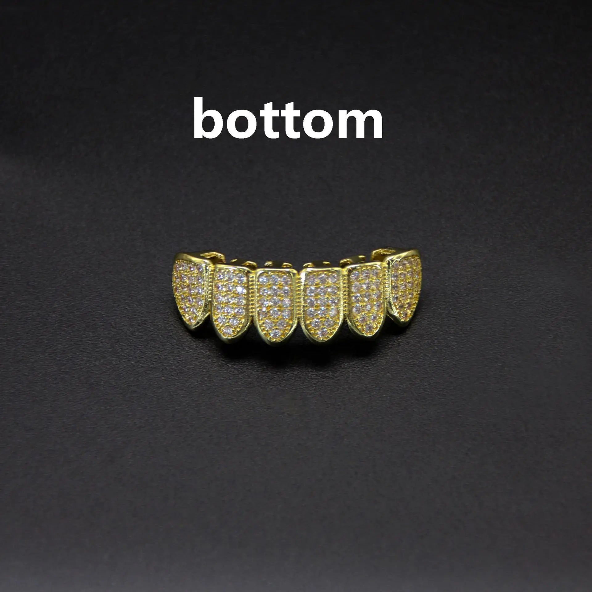 Fit Silver Plated CZ Teeth Set For Unisex Top Bottom Mouth Gold Silver Color Teeth Tooth Cap Removable HipHop Fashion Jewelry