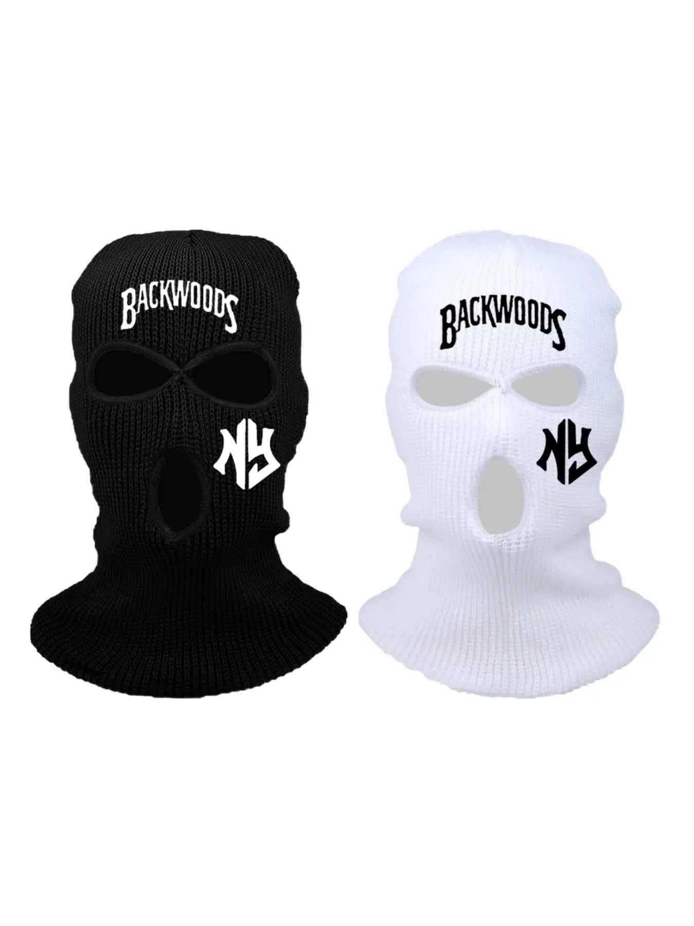 1/2PC 3-hole Halloween Fun Hat Knitted Full Face Ski Mask Winter Balaclava Warm Knitted Full Face Mask Outdoor Sports