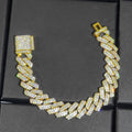 Hip Hop Jewelry 14mm Full Iced Out Cuban Link Necklace For Men Fashion Miami Prong Setting Cz Cuban Link Chain Drop Shipping