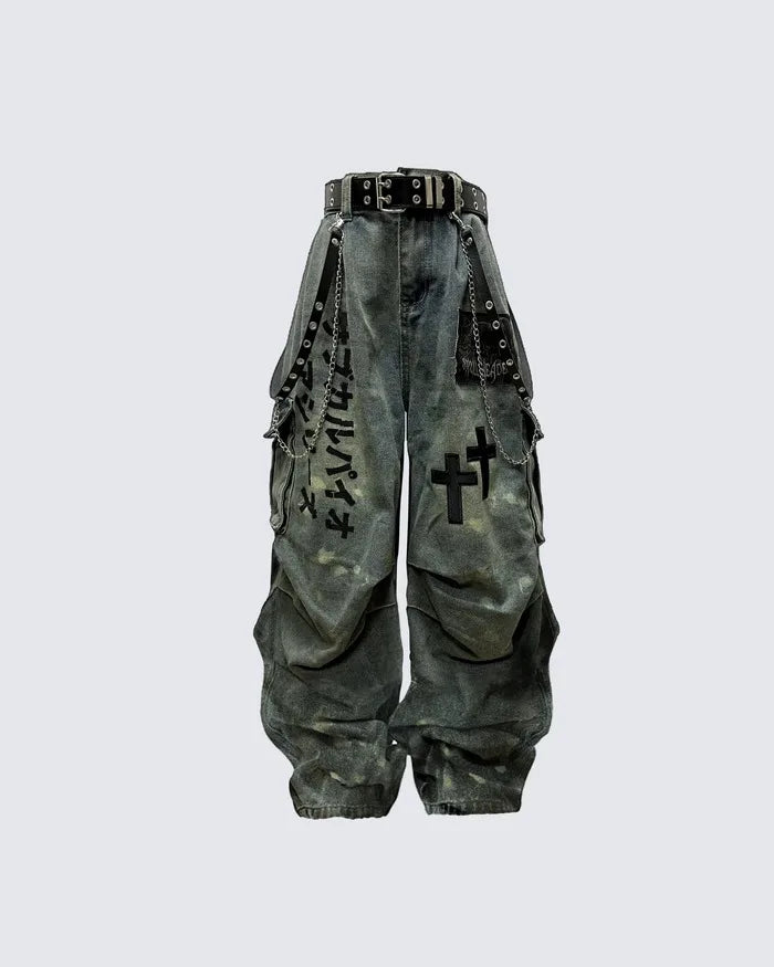 over size fashion jean