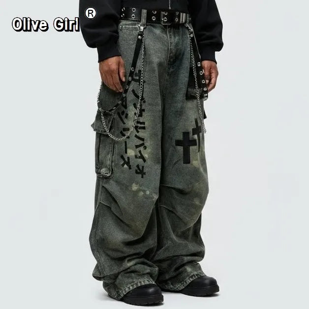 over size fashion jean
