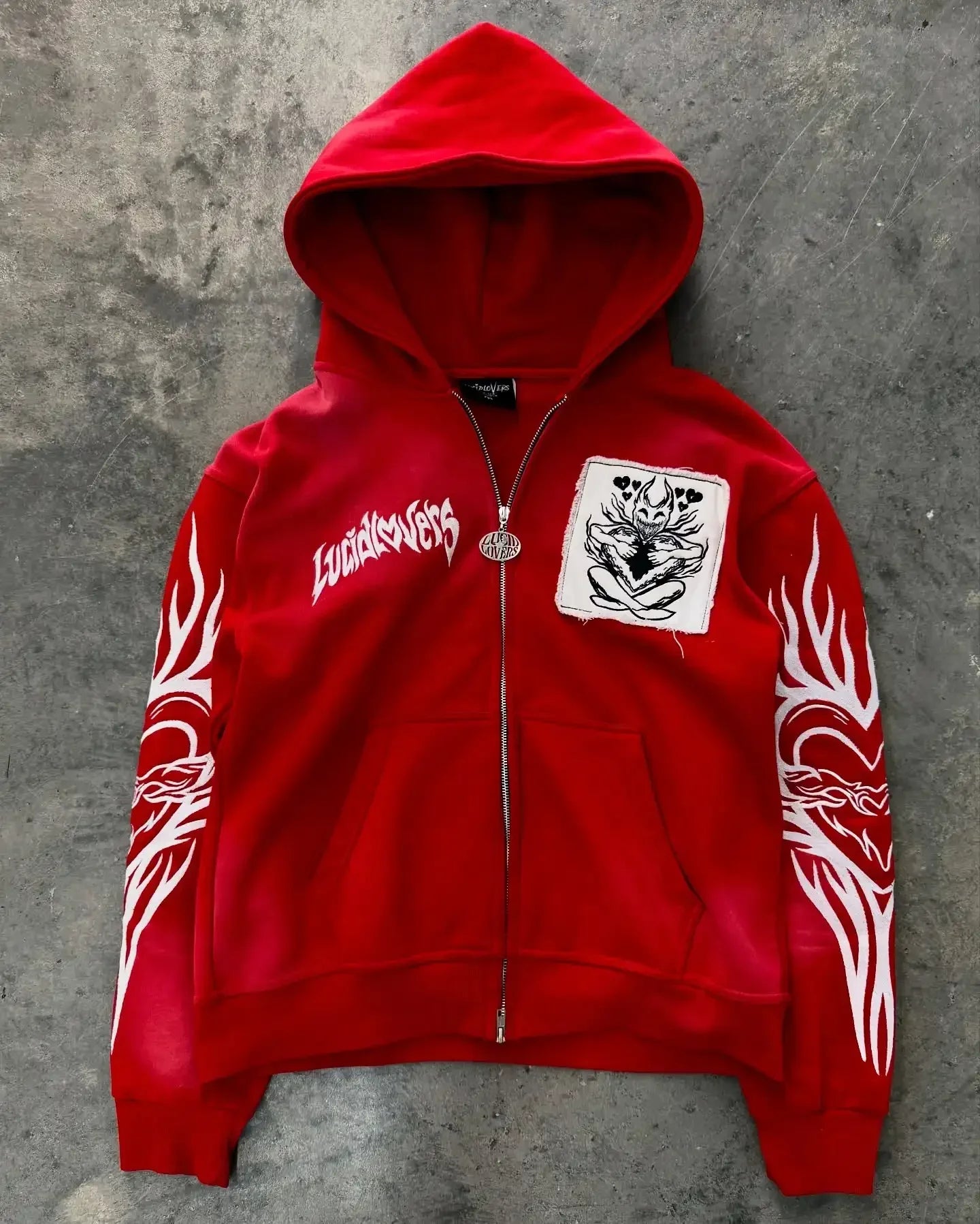 Y2K New Korean Version of College Style Spice Girl Zipper Hoodie Women Harajuku Casual Loose Fleece Thick Sweatshirt Punk Hoodie