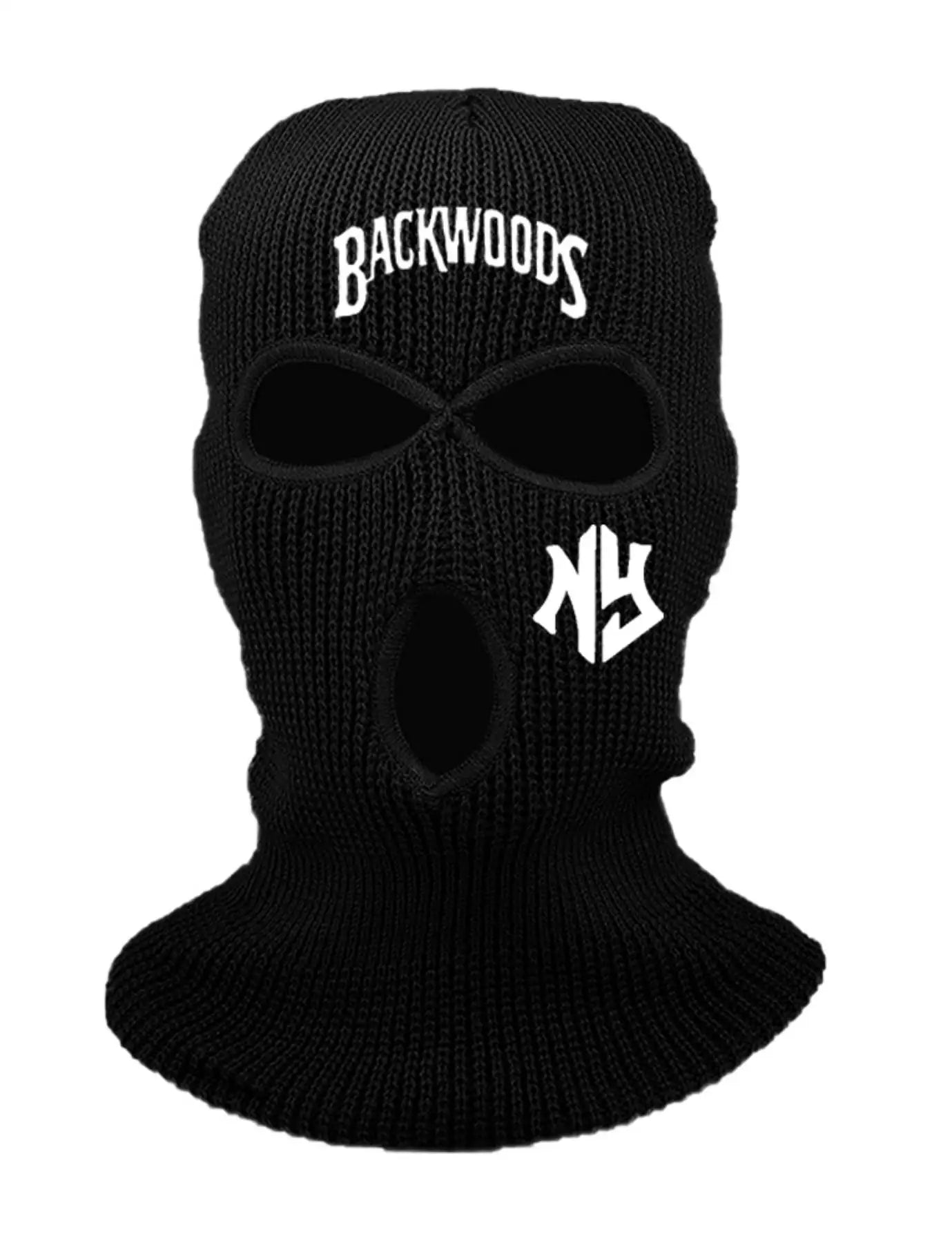 1/2PC 3-hole Halloween Fun Hat Knitted Full Face Ski Mask Winter Balaclava Warm Knitted Full Face Mask Outdoor Sports